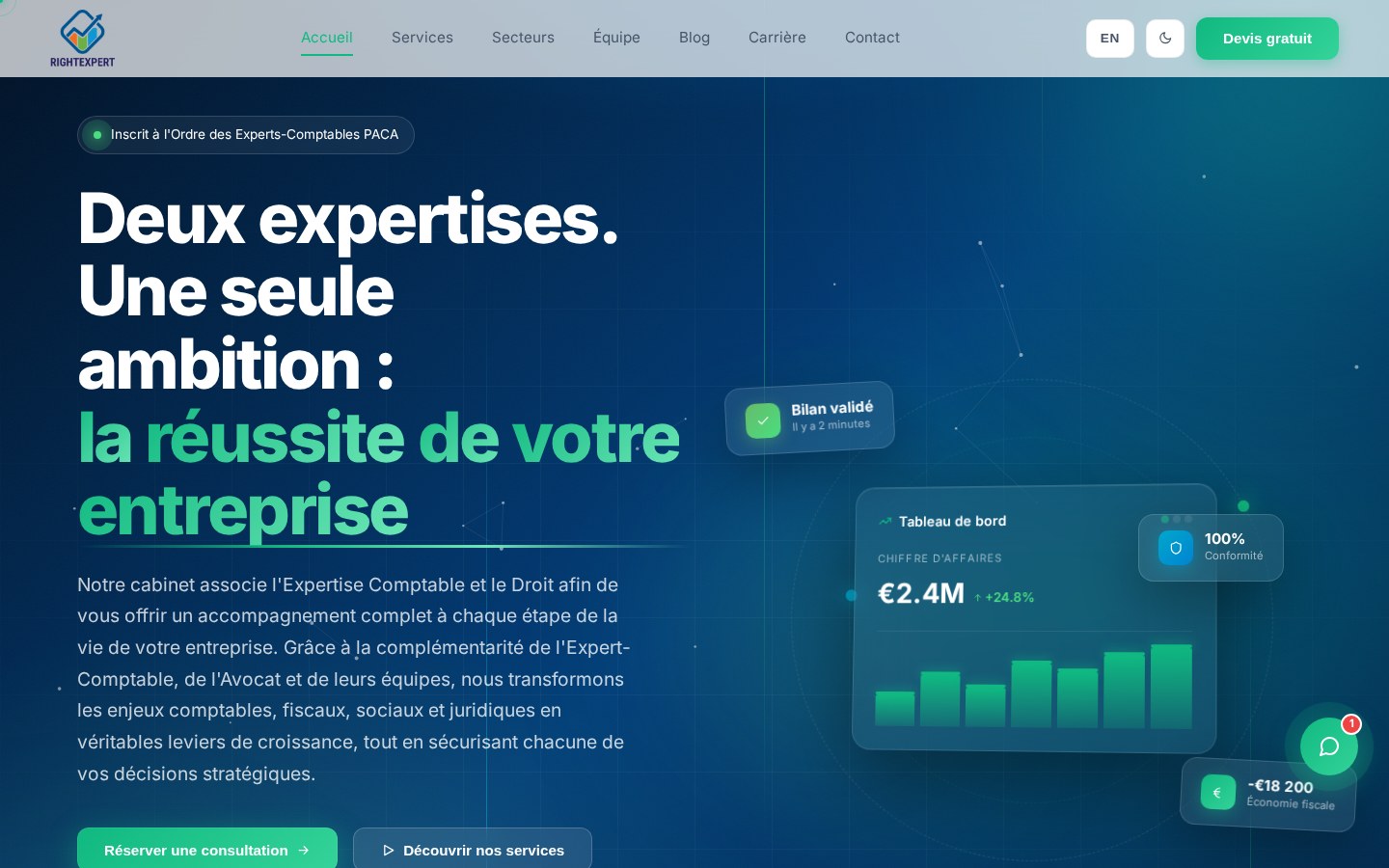 Right Expert project by Webina